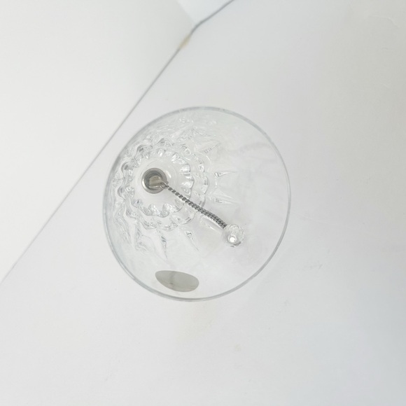 princess house 24% Lead Crystal Bell with Silver handle - Picture 5 of 5